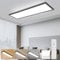 LEOEU LED Panel Deckenleuchte 120x30CM Schwarz, Deckenlampe mit Fernbedienung, 40W 4800LM Deckenlampe Dimmbar, Deckenleuchte Büro mit Speicherfunktion, Deckenpanel für küche Wohnzimmer