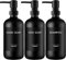 MITINGKA Shampoo and Conditioner Dispenser, 17 Fl oz Black Glass Soap Dispenser Bottle with Pump, Refillable Shower Gel/Shampoo Dispensers Bottles for Bathroom, Modern Pump Bottle Dispensers