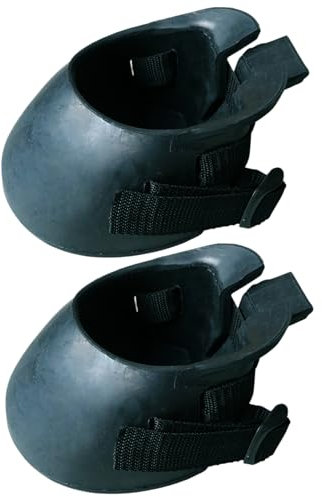 1 Paar Hufschuhe für Pferde, Gummischutz, robuste Hufschuhe, tragbare, Dicke zur Wundversorgung und Behandlung von Hufrehe-Abszessen, L