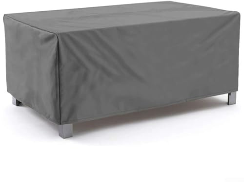 Gartenmöbelabdeckung für Terrassentisch und Stühle, 420D Oxford-Stoff, wasserdichter Schutz mit Klickgurten und Belüftungsdesign, 242 x 162 x 100 cm