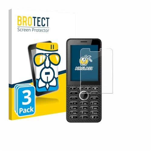BROTECT Schutzglas für Energizer E288S | 3 Stück Transparenter Displayschutz Made in Germany Schutzfolie Panzer Folie Glas 9H Anti-Fingerprint Einfache Montage Clear