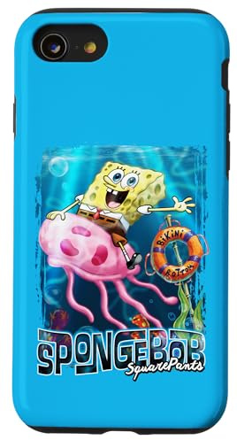 Hülle für iPhone SE (2020) / 7/8 Offizielle Spongebob Schwammkopf SB Quallen