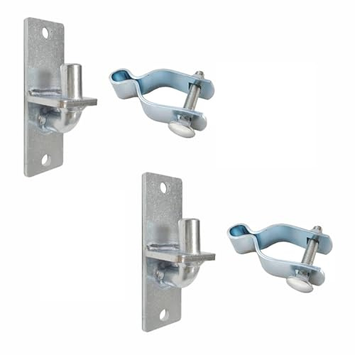 Bisagra de puerta de montaje en pared resistente, bisagras de puerta de metal para valla de eslabones de cadena al aire libre para entradas de plantas industriales, puertas grandes de almacén, puertas