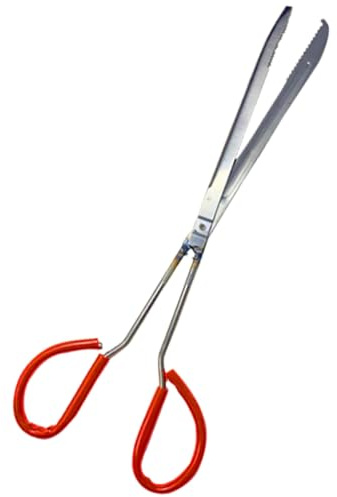 Pinza Lunga Antiscivolo per Granchi e Anguille 53cm in Ferro ABS | Impugnatura Ergonomica, Punta Scanalata, Protezione delle Mani, per Cattura di Anguille e Uso Domestico