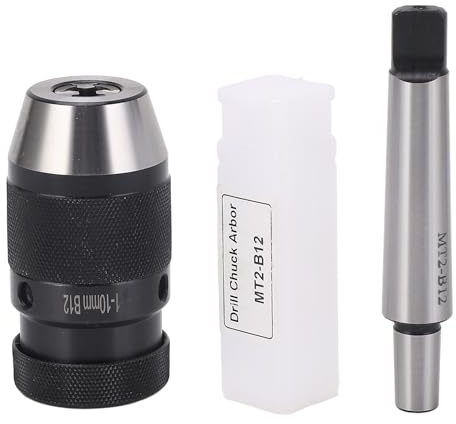Mandrino per trapano da 1 a 10 mm B12 Mandrino per trapano senza chiave autoserrante con attacco da MT2 a B12