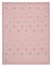 LÄSSIG Babystrickdecke Kuscheldecke Babydecke gestrickt 100% Bio Baumwolle GOTS/Knitted Blanket Dots dusty pink