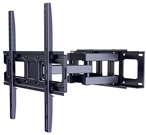 ERGO TAB, staffa di montaggio a parete per TV Full Motion, doppio braccio articolato orientabile per la maggior parte dei televisori LED, LCD, OLED da 26 a 55 pollici, con VESA max 400 x 400 mm,