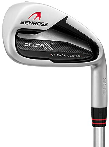BENROSS - Delta X - Stainless Steel and Lamkin 5-SW Iron Set - Golf Clubs - 7 Irons - Silver - Right Hand