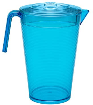 Omada Design Carafe 2,1 L avec couvercle, incassable, extérieur, avec verseur, ligne Samba