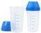 Lpitoy 2pc 300 ML Bouteille De Shaker Transparent Milkshake Protéine Poudre De Mélange Bouteille Shake Tasse De Bouteille d'eau Pratique
