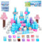 Gleamkid 110 PCS Magnetic Blocks,Building Games,Magnetic Building Tiles Set for Pretend Play, STEM Sensory Educational Toy, Ideal Present for Kids Ages 3+