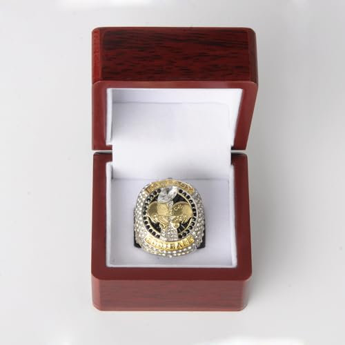 Housunzi 2023 Fantasy Football Championship Ring Replik FFL League Champions Ringe Rugby Fans Souvenir Sammlerstücke Home Office Thema Ornamente Geschenk für Männer Freund,12#