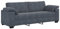vidaXL 3-Sitzer-Sofa Dunkelgrau 178 cm Samt, Couch, Dreisitzer-Sofa Samt, modulares