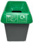 Chabrias Ltd 30 Litre Recycling Waste Bin With Lid & Logo Sticker Included (Green & Other Recyclables Logo)