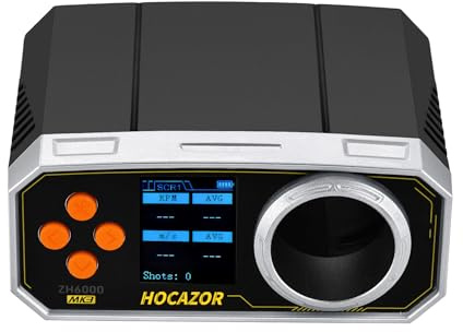 Hocazor Upgrade Airsoft Chronograph, Gun Speed Tester for Airsoft, Ballistic Shooting, BBS Bullet Velocity Tester, MPS/FPS Joules Air Rifle, Accurate & Reliable Speed Measurement