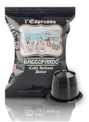 GATTOPARDO Capsule Caffè Dakar Compatibili con Nespresso, Robusta, 100 Unità