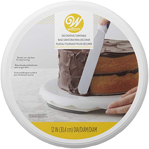 Wilton Tocadiscos para decoración de Tartas, Blanco, 30.48 x 30.48 x 3.302 cm