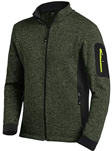 FHB Strickfleece Jacke atmungsaktiv, Farbe:oliv, Größe:XXL