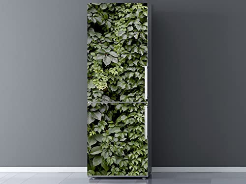 Pegatinas 3D Vinilo para Frigorifico Hojas de hiedra verde | Varias Medidas 185x60cm | Adhesivo Resistente y de Fácil Aplicación | Pegatina Adhesiva Decorativa de Diseño Elegante