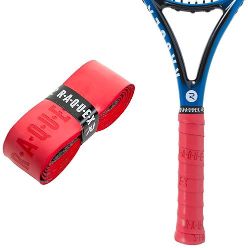 Raquex Enhance Grip para Raqueta: Pádel, Tenis, Bádminton y Squash. Pegajoso, Duradero, Absorbente. 14 Colores. Grip Autoadhesiva para Raqueta