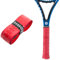 Raquex Enhance Ersatz-Griffband: Griffband geeignet für Tennis-, Padel, Badminton- und Squashschläger. 14 Farben. Hochwertiges, selbsthaftendes Griffband für Tennisschläger (Rot, 1 Griffband)
