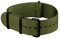 Infantry Durchsteck-Uhrenarmband 20mm Army Militär Uhrband Ersatband Unisex Grün Natoband Nato Nylon Strap Ersatz-Watch Armband mit Edelstahl Metall Schließe für Herren