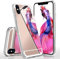 moex Mirrored Silicone Case compatible with iPhone X/iPhone XS | Phone Protection + Mirror, Rose Gold