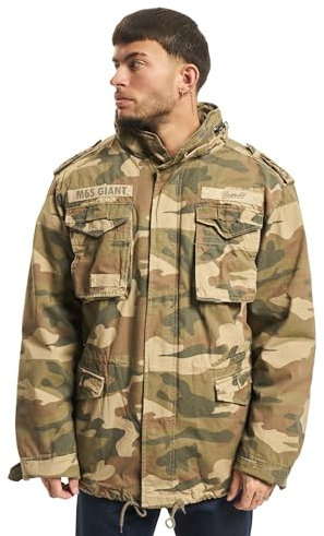 Brandit M65 Giant Jacke Light Woodland, 4XL, Mehrfarbig (Lightwoodland)