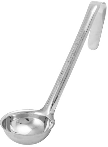 Winco One Piece Stainless Steel Ladle, 1.5 Ounce, 6