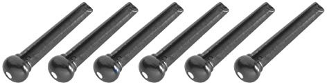 Stagg Acoustic Guitar Bridge Pins in Black (Pack of 6)