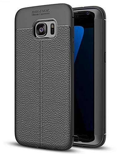 Roar Backcover Hülle für Samsung Galaxy S7 Handyhülle Schutzhülle Silikon Case Cover TPU Silikonhülle Ultra-Dünn, Schwarz
