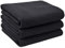 VIVOTE-Microfibre Tea Towels for Kitchen, No Fluff Lint Residue Reusable Kitchen Dish Towels, Super Water Absorbent Dry Cloths, Dry Quickly Tea Clothes, T Towels, Black 40x60cm 380gsm