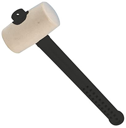 Karl Dahm Gummihammer Weiß 70mm 600g I Leichter Hammer für bruchempfindliche Materialien I Schmutzunempfindlich I Abriebfrei I Profi Werkzeug – 10509