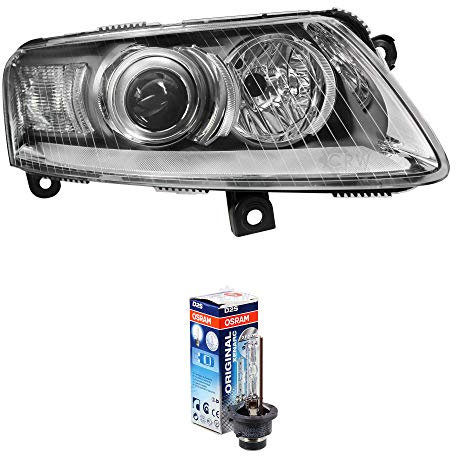 EISENFELS Bundle Set 69588778 Scheinwerfer rechts + Leuchtmittel D2S Xenarc kompatibel mit A6 Avant 4F5 C6