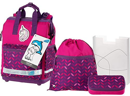 Blossom - Einhorn Unicorn - Schneiders TOOLBAG NEO mit PATCHIES Schulranzen-Set 4tlg - 78345-054