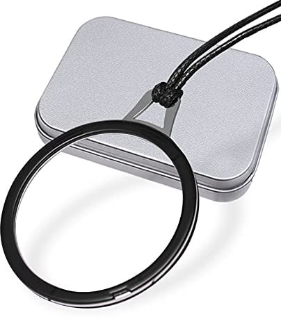 LUFF Lesebrille Damen Herren Halskette Klappbar Tragbar Mit Etui | Umhänge Lesebrille | Klappbares leichtes Design | HD Weitsicht Komfort | Verstellbares Band | Hartschalenetui