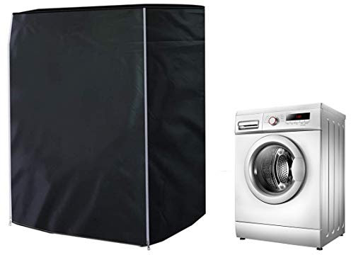 ELR Washing Machine Cover Sunscreen Dustproof Waterproof Washer Covers Front-Loading Washer/Dryer Cover Protection for Home Laundry (L: 60x60x85cm/23.4x23.4x33.1in)