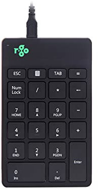 R-Go Tools R-Go Numpad Break, Numerische Zusatztastatur mit USB-Anschluss, Kabelgebunden, Schwarz, RGOCONMWDBL