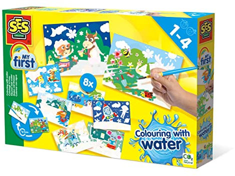 SES Creative Peinture à l'eau - Animaux cachés Mega Set