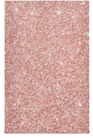CHIFIGNO Rose Gold Pink Red Glitter Microfiber Kitchen Towels Tea Towels 4 Pack Soft Reusable Kitchen Hand Towels Dishcloths Absorbent Fast Drying 18 x 28 inches
