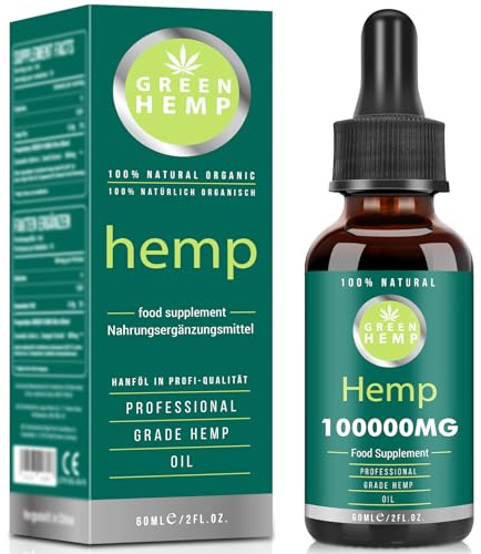 Premium Natural Oil Drops, High Potency Formula, Rich in Omega 3-6-9, Fatty Acid & Vitamin C-E, 100000mg 60ml
