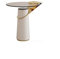 SERUMY Couchtisch Runder Beistelltisch Moderner Edelstahl Wohnzimmer Glas Arbeitsplatte Dekoration Couchtisch Schlafzimmer Nachttisch Home Corner Beistelltisch Beistelltisch