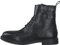 s.Oliver Herren Stiefeletten zum Schnüren aus Leder mit Schnallen, Schwarz (Black), 44 EU