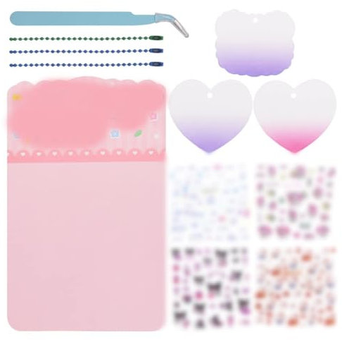 Adesivi Anime Hello cat 4 Fogli Famiglia Adesivi DIY Handbook Set With Chain Tweezer Plate Per Regali Adesivi Skateboard Gratificanti Bagagli Decal Graffiti Adesivi Per Bambini