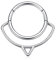 AROWRO Septum Ringe Septum Daith Schmuck Silber Daith Conch Tragus Helix Rook Piercing Schmuck 16G Knorpel Daith Ohrring Nase Ring Hoop Knorpel Ohrring Septum Piercing Septum Clicker 8mm