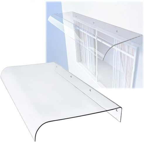 Pensilina tettoia in policarbonato, 50x80cm 50x100cm 50x120cm 40x50cm 40x40cm 40x80cm 40x100cm Pensilina da esterno per porta d'ingresso (Size : 40x110cm)