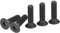 DTGN Tornillos de Cabeza Hexagonal M8-1.25x30mm, Paquete de 20 Tornillo de Cabeza Plana de Acero al Carbono con Recubrimiento de Óxido Negro, Rosca Completa, Perno Avellanado