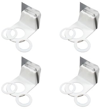 Ahijklmn Adhesive Bottle Holder,Self Adhesive Shower Gel Bottle Rack Plastic Sticky Shampoo Bottle Hook Holders Bracket Wall Mounted Hanging Shelf for Bathroom Dispensers
