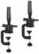 MapofBeauty 9 Inch/24 cm 2 Pack Head Stand Wig Stand Holder Clamp Desktop Hair Stands (Black)