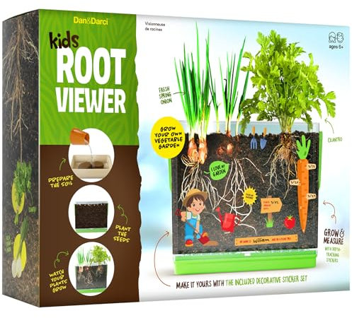 Wurzelbetrachter-Set für Kinder – Züchten Sie Ihre eigene Pflanze für Jungen und Mädchen – Wissenschaft STEM Spielzeug & Handwerk Growing Kits für Alter 4–8 Jahre, Geburtstag Ostern Geschenke für